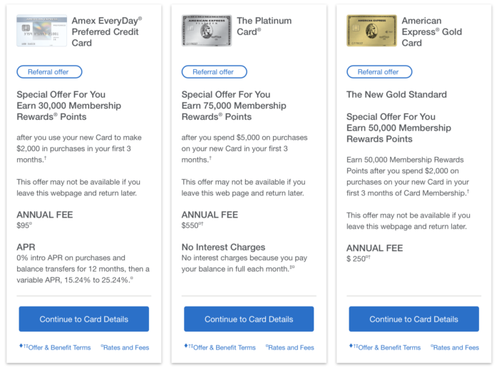 "Stud Card": How to See Increased Sign-up Bonuses from AmEx (via Incognito Mode) from Referral ...