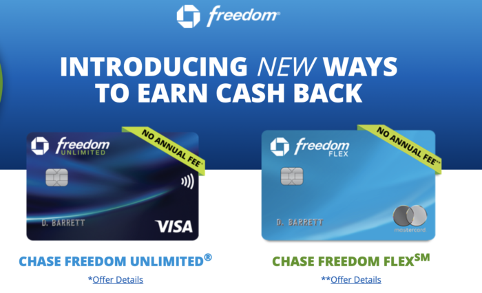 Chase将推出Freedom的加强版 Chase Freedom Flex (CFF) 并改进 CFU, 新增吃饭药店3%和旅行5%返现 ...